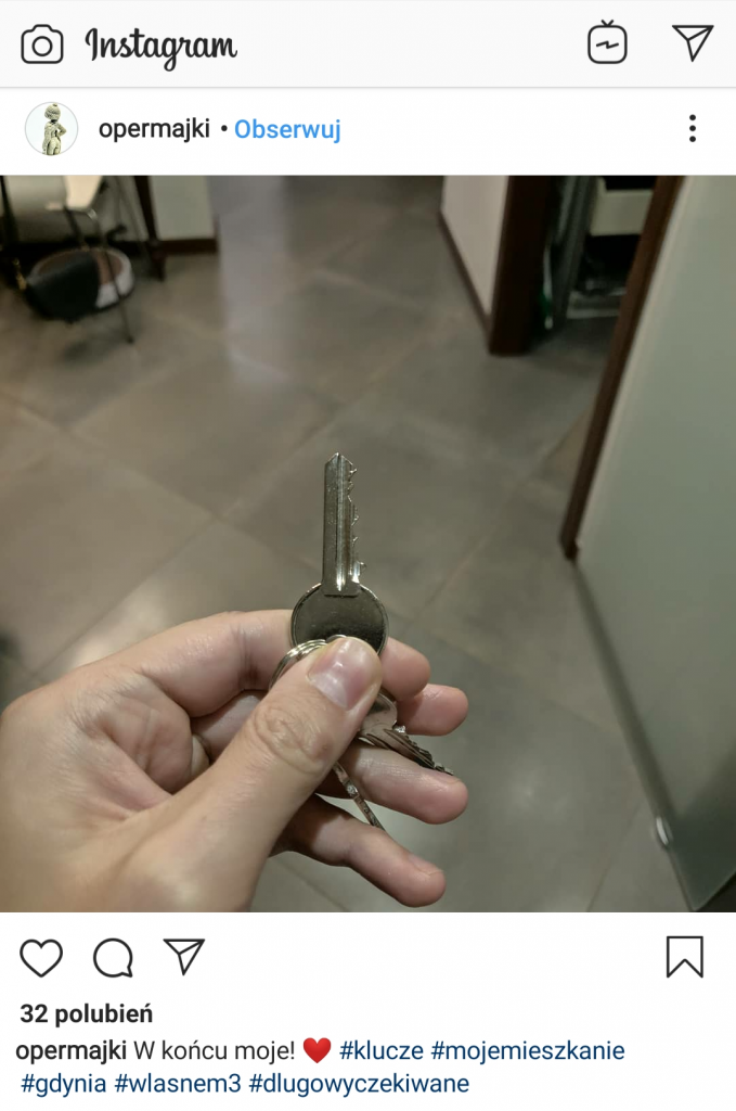 instagram zdjęcie klucza