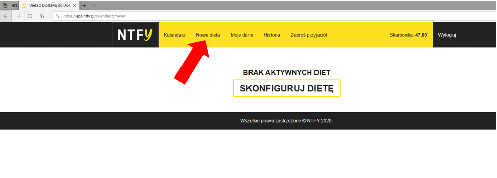 nowa dieta nice to fit you aplikacja webowa