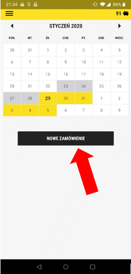 nowe zamówienie ntfy aplikacja mobilna