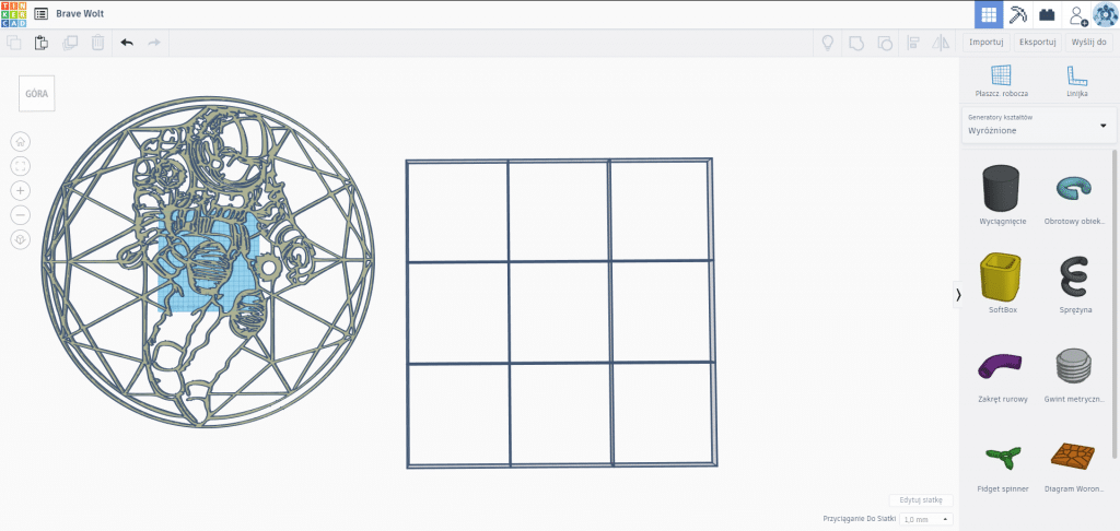 tinkercad siatka