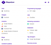 Identyfikacja użytych technologii na stronach internetowych - Wappalyzer