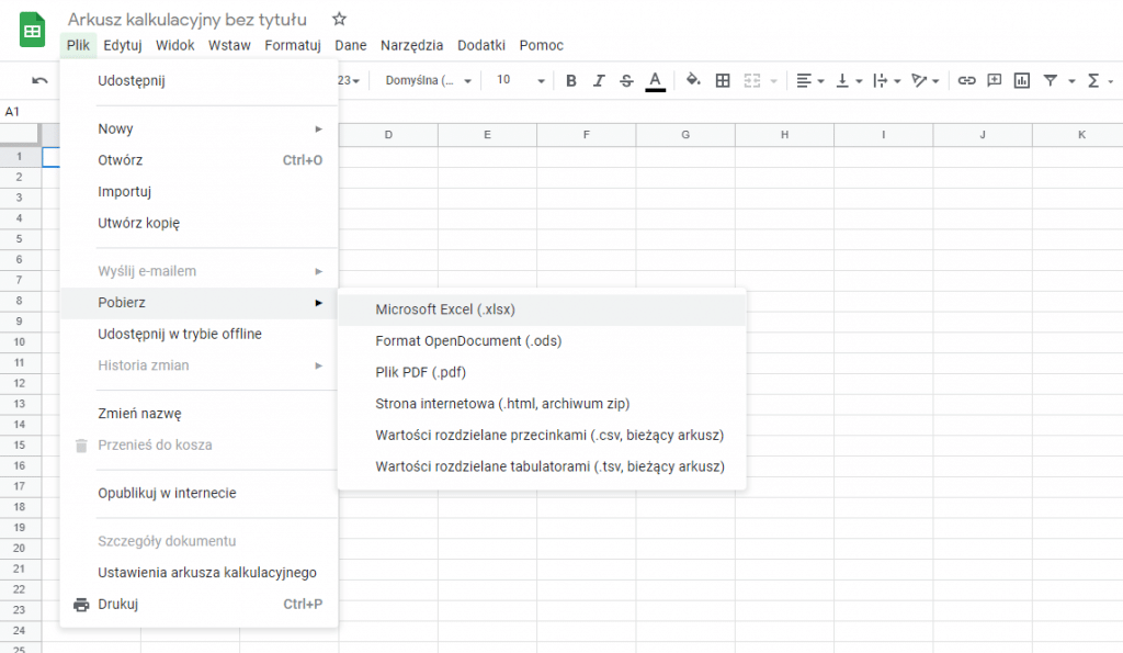 google sheet