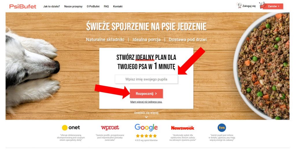 Psi Bufet strona główna