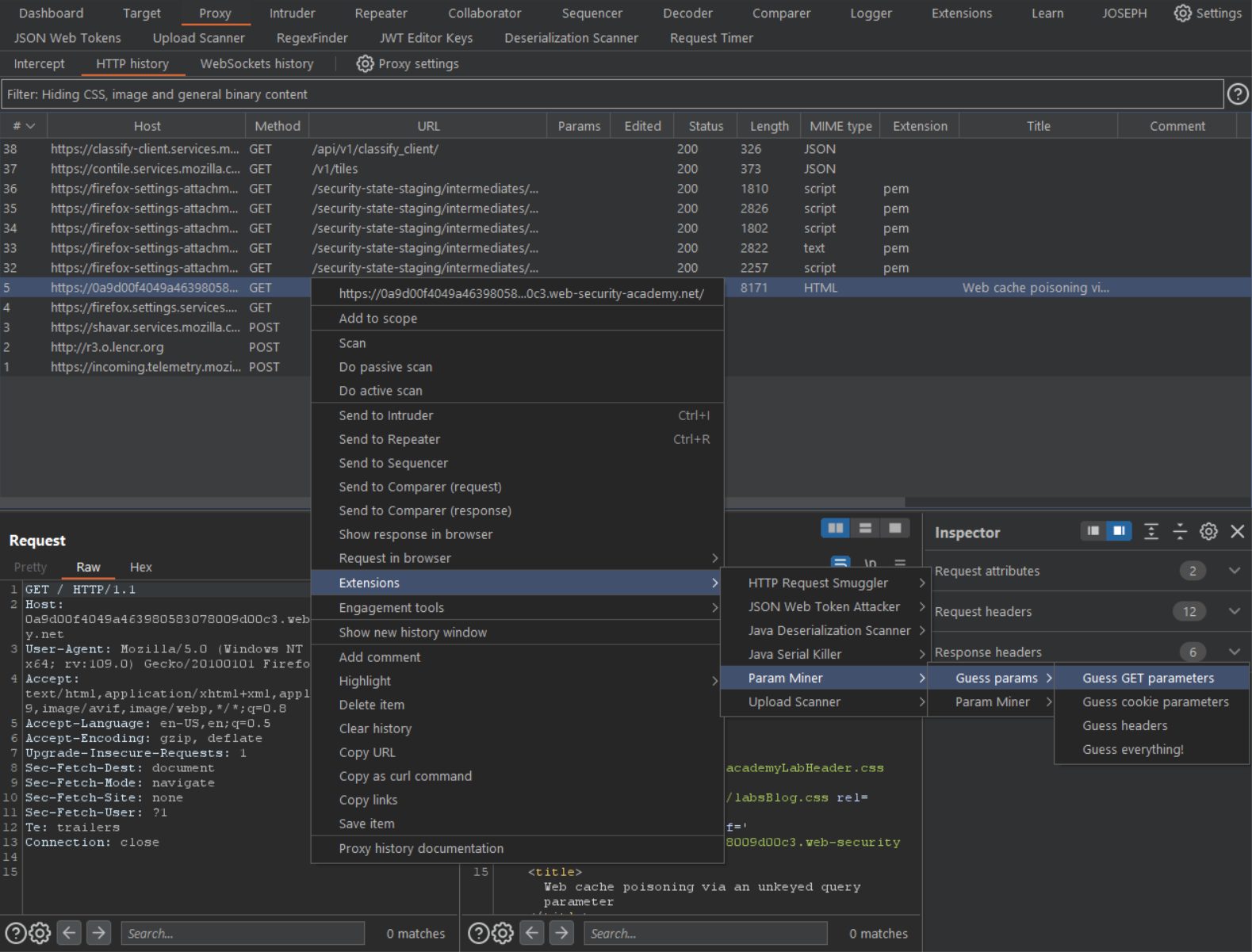 Param-miner — odkryj ukryte parametry