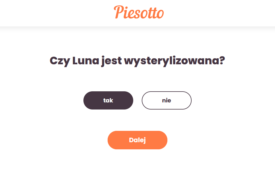 piesotto sterylizacja