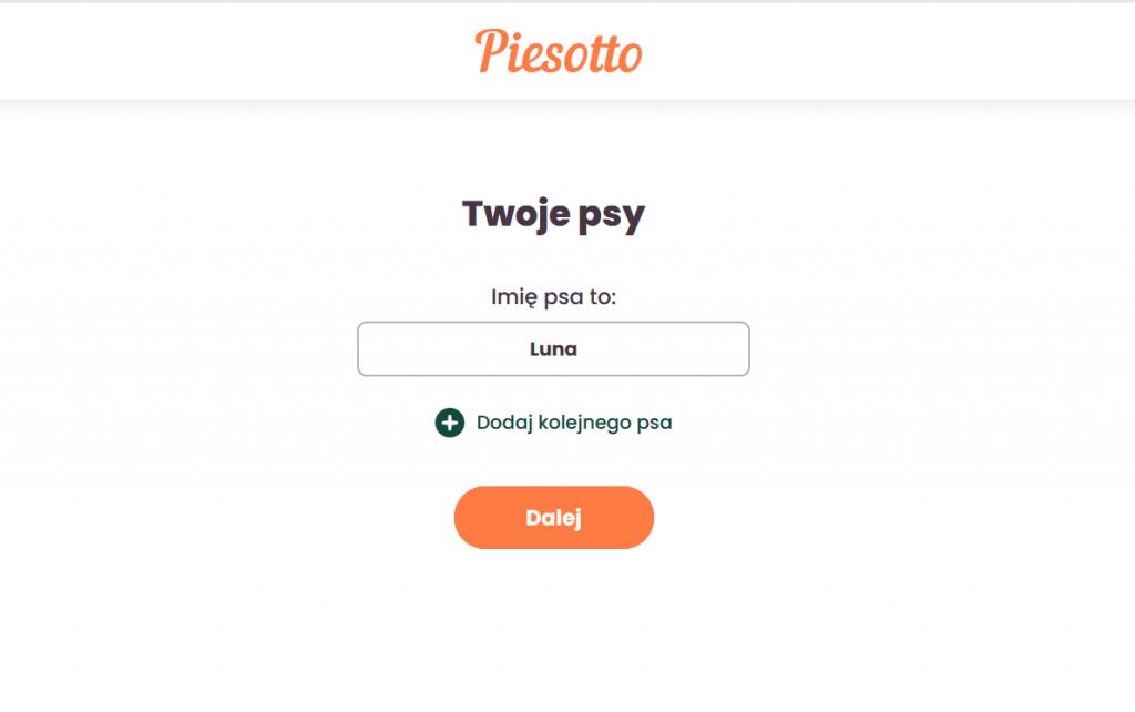 piesotto imię psa